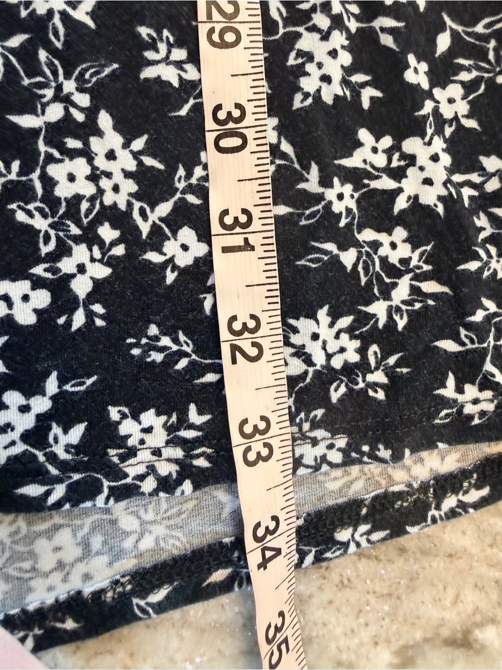 Loveappella Black White Floral Wrap Dress Flutter Sleeve Lace Trim Large petite - Picture 9 of 10